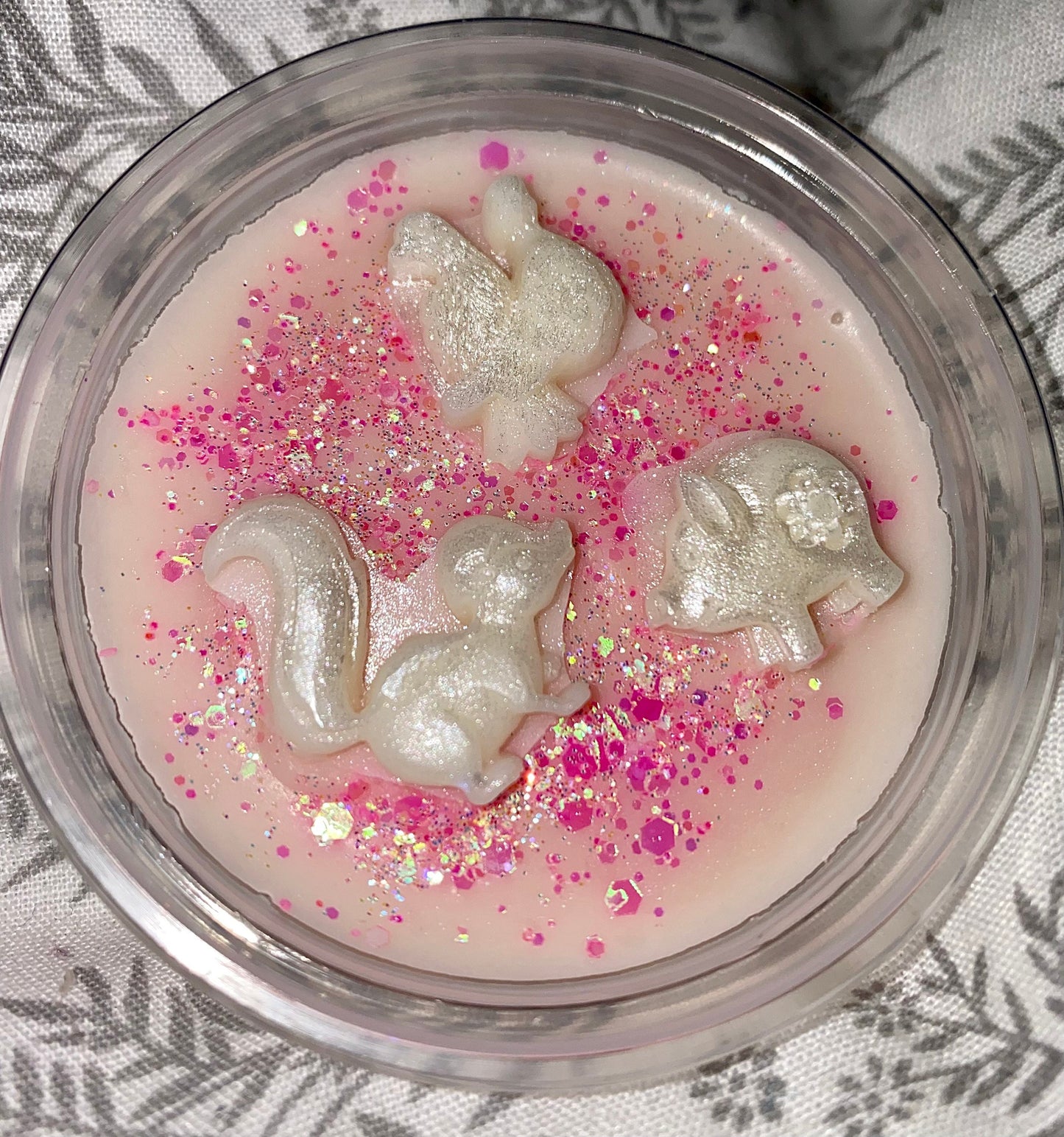 Animal Wax Melt Pots (glitter topped)