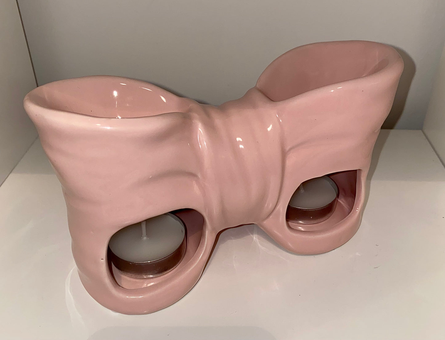 Pink Bow Double Wax Burner